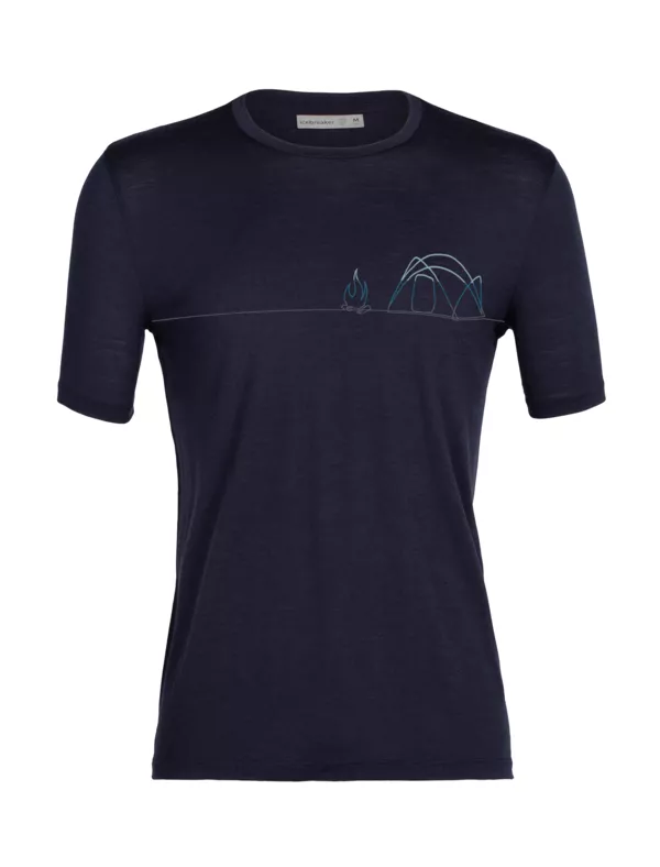 Zdjęcie 0 produktu Koszulka Męska Icebreaker Merino Tech Lite SS Tee Single Line Camp