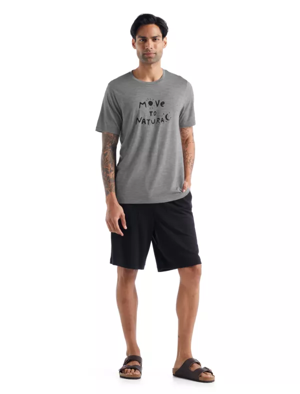 Zdjęcie 4 produktu Koszulka Męska Icebreaker Merino Tech Lite SS Tee Move to Natural