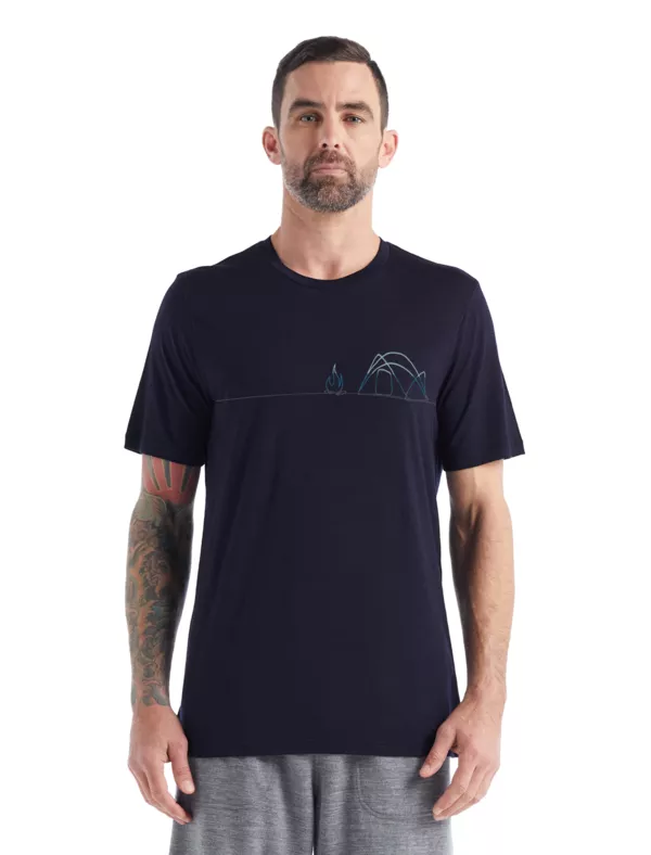 Zdjęcie 1 produktu Koszulka Męska Icebreaker Merino Tech Lite SS Tee Single Line Camp