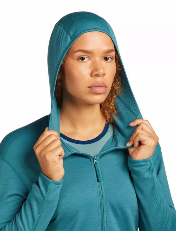 Zdjęcie 5 produktu Bluza Icebreaker Merino 360 RealFleece Elemental Longsleeve Zip Hoodie Women