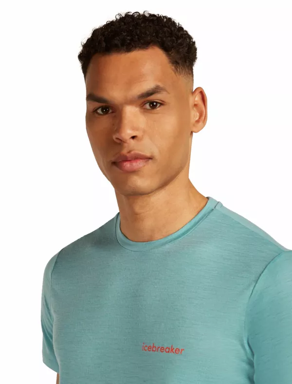 Zdjęcie 4 produktu Koszulka Icebreaker Merino Tech Lite SS Tee Wordmark Men