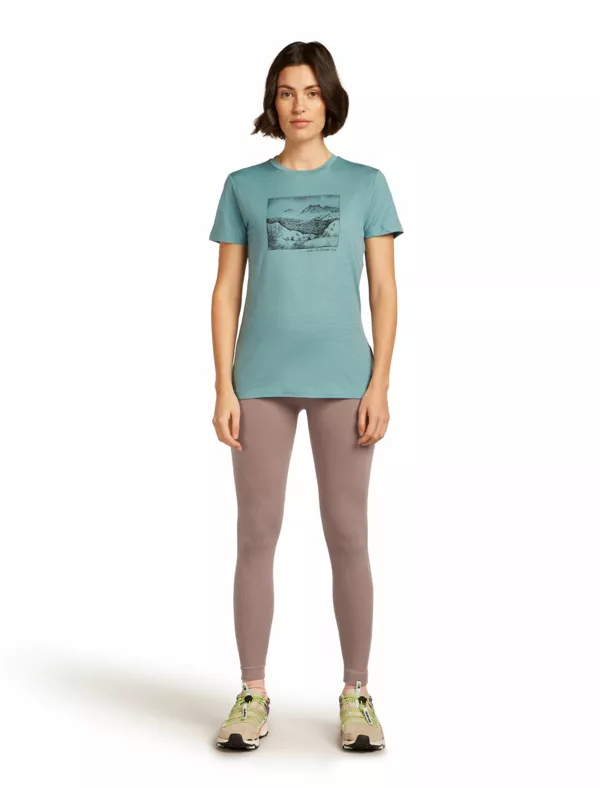 Zdjęcie 3 produktu Koszulka Icebreaker Merino Tech Lite SS Tee Lake View Women