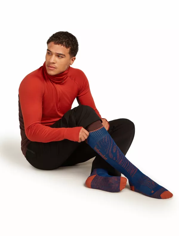 Zdjęcie 2 produktu Skarpety Narciarskie Icebreaker Ski+ Medium OTC Mountain Contour Men