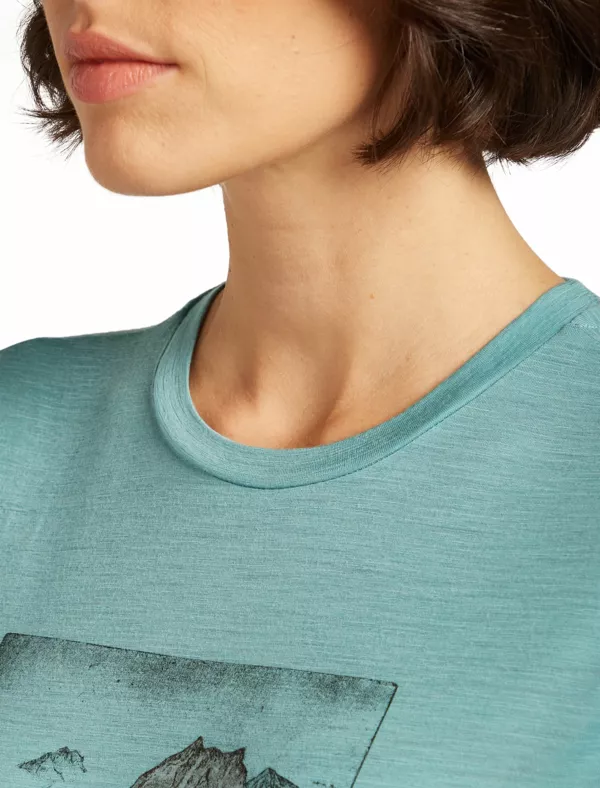 Zdjęcie 5 produktu Koszulka Icebreaker Merino Tech Lite SS Tee Lake View Women