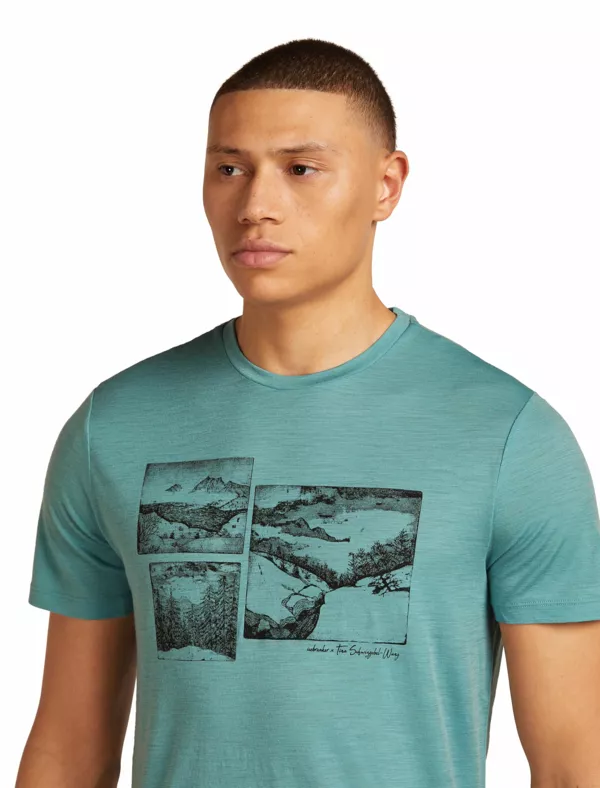 Zdjęcie 4 produktu Koszulka Icebreaker Merino Tech Lite SS Tee The Climb Men