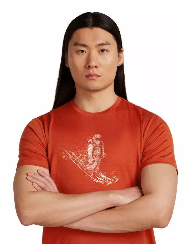 Zdjęcie 4 produktu Koszulka Icebreaker Merino Tech Lite SS Tee Skiing Yeti Men