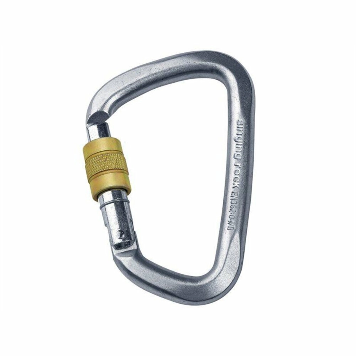 Zdjęcie 0 produktu Karabinek stalowy Singing Rock D Steel Screw gate